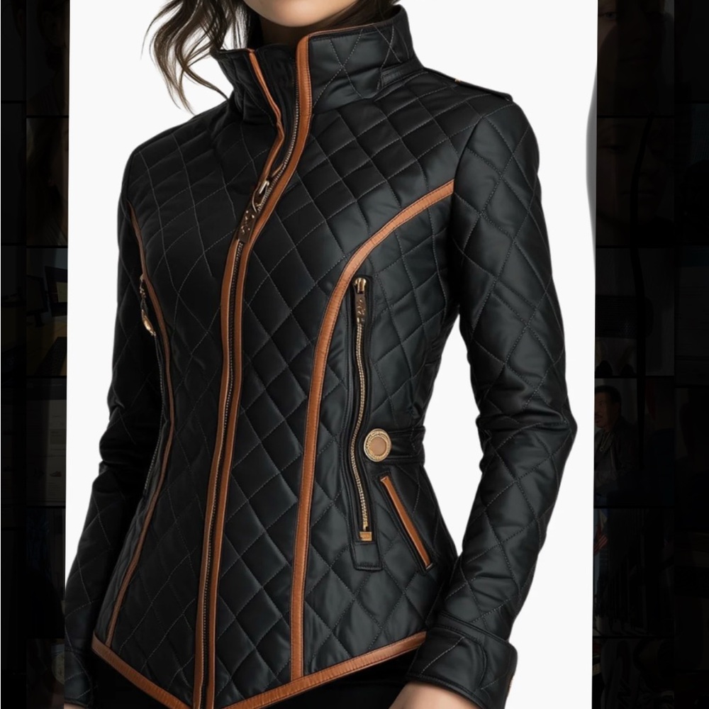 Brooklyn Outfitters Black Quilted Jacket - Women's Lightweight Coat